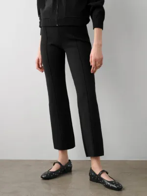 White   Warren - Superfine Organic Cotton Kick Flare Pant in Black